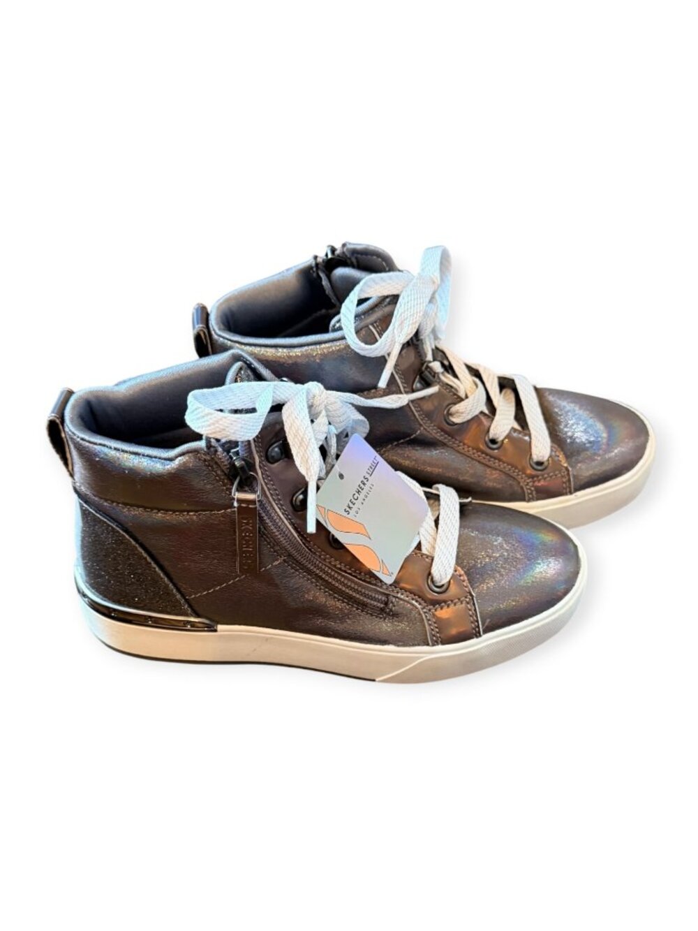 Skechers Street Holographic High-Top Sneakers NWT Kids Size 3